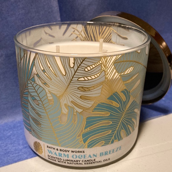 Bath & Body Works Accents Bath Body Works Warm Ocean Breeze 3 Wick Candle New Poshmark